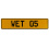 WET 05  - Yellow Aluminum Street Sign Mancave Euro Plate Name Door Sign Wall