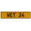 WET 24  - Yellow Aluminum Street Sign Mancave Euro Plate Name Door Sign Wall
