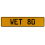 WET 80  - Yellow Aluminum Street Sign Mancave Euro Plate Name Door Sign Wall