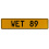 WET 89  - Yellow Aluminum Street Sign Mancave Euro Plate Name Door Sign Wall