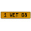 1 WET 08  - Yellow Aluminum Street Sign Mancave Euro Plate Name Door Sign Wall
