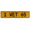 1 WET 65  - Yellow Aluminum Street Sign Mancave Euro Plate Name Door Sign Wall