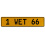 1 WET 66  - Yellow Aluminum Street Sign Mancave Euro Plate Name Door Sign Wall