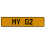 MY 02  - Yellow Aluminum Street Sign Mancave Euro Plate Name Door Sign Wall Art