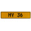MY 36  - Yellow Aluminum Street Sign Mancave Euro Plate Name Door Sign Wall Art
