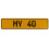 MY 40  - Yellow Aluminum Street Sign Mancave Euro Plate Name Door Sign Wall Art