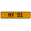 MY 51  - Yellow Aluminum Street Sign Mancave Euro Plate Name Door Sign Wall Art