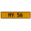 MY 56  - Yellow Aluminum Street Sign Mancave Euro Plate Name Door Sign Wall Art