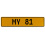 MY 81  - Yellow Aluminum Street Sign Mancave Euro Plate Name Door Sign Wall Art