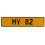 MY 82  - Yellow Aluminum Street Sign Mancave Euro Plate Name Door Sign Wall Art