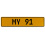 MY 91  - Yellow Aluminum Street Sign Mancave Euro Plate Name Door Sign Wall Art