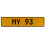 MY 93  - Yellow Aluminum Street Sign Mancave Euro Plate Name Door Sign Wall Art
