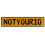 NOTYOUR10  - Yellow Aluminum Street Sign Mancave Euro Plate Name Door Sign Wall