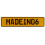 MADEIN06  - Yellow Aluminum Street Sign Mancave Euro Plate Name Door Sign Wall