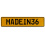 MADEIN36  - Yellow Aluminum Street Sign Mancave Euro Plate Name Door Sign Wall