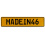 MADEIN46  - Yellow Aluminum Street Sign Mancave Euro Plate Name Door Sign Wall