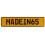 MADEIN65  - Yellow Aluminum Street Sign Mancave Euro Plate Name Door Sign Wall