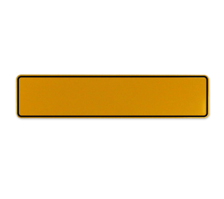 MADEIN72  - Yellow Aluminum Street Sign Mancave Euro Plate Name Door Sign Wall