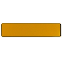 MADEIN76  - Yellow Aluminum Street Sign Mancave Euro Plate Name Door Sign Wall