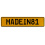 MADEIN81  - Yellow Aluminum Street Sign Mancave Euro Plate Name Door Sign Wall