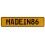 MADEIN86  - Yellow Aluminum Street Sign Mancave Euro Plate Name Door Sign Wall