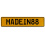 MADEIN88  - Yellow Aluminum Street Sign Mancave Euro Plate Name Door Sign Wall