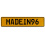 MADEIN96  - Yellow Aluminum Street Sign Mancave Euro Plate Name Door Sign Wall
