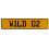 WILD 02  - Yellow Aluminum Street Sign Mancave Euro Plate Name Door Sign Wall