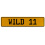 WILD 11  - Yellow Aluminum Street Sign Mancave Euro Plate Name Door Sign Wall