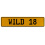 WILD 18  - Yellow Aluminum Street Sign Mancave Euro Plate Name Door Sign Wall