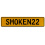 SMOKEN22  - Yellow Aluminum Street Sign Mancave Euro Plate Name Door Sign Wall
