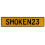 SMOKEN23  - Yellow Aluminum Street Sign Mancave Euro Plate Name Door Sign Wall