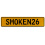 SMOKEN26  - Yellow Aluminum Street Sign Mancave Euro Plate Name Door Sign Wall