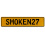 SMOKEN27  - Yellow Aluminum Street Sign Mancave Euro Plate Name Door Sign Wall