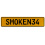 SMOKEN34  - Yellow Aluminum Street Sign Mancave Euro Plate Name Door Sign Wall