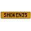 SMOKEN35  - Yellow Aluminum Street Sign Mancave Euro Plate Name Door Sign Wall
