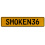 SMOKEN36  - Yellow Aluminum Street Sign Mancave Euro Plate Name Door Sign Wall