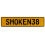 SMOKEN38  - Yellow Aluminum Street Sign Mancave Euro Plate Name Door Sign Wall