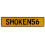 SMOKEN56  - Yellow Aluminum Street Sign Mancave Euro Plate Name Door Sign Wall