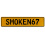 SMOKEN67  - Yellow Aluminum Street Sign Mancave Euro Plate Name Door Sign Wall