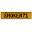 SMOKEN71  - Yellow Aluminum Street Sign Mancave Euro Plate Name Door Sign Wall