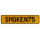 SMOKEN75  - Yellow Aluminum Street Sign Mancave Euro Plate Name Door Sign Wall