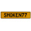 SMOKEN77  - Yellow Aluminum Street Sign Mancave Euro Plate Name Door Sign Wall