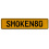 SMOKEN80  - Yellow Aluminum Street Sign Mancave Euro Plate Name Door Sign Wall