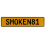 SMOKEN81  - Yellow Aluminum Street Sign Mancave Euro Plate Name Door Sign Wall