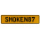 SMOKEN87  - Yellow Aluminum Street Sign Mancave Euro Plate Name Door Sign Wall