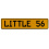 LITTLE 56  - Yellow Aluminum Street Sign Mancave Euro Plate Name Door Sign Wall