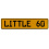LITTLE 60  - Yellow Aluminum Street Sign Mancave Euro Plate Name Door Sign Wall