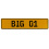 BIG 01  - Yellow Aluminum Street Sign Mancave Euro Plate Name Door Sign Wall