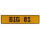BIG 81  - Yellow Aluminum Street Sign Mancave Euro Plate Name Door Sign Wall